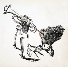 Trumpet Player, from 'White Bottoms' pub. 1927.