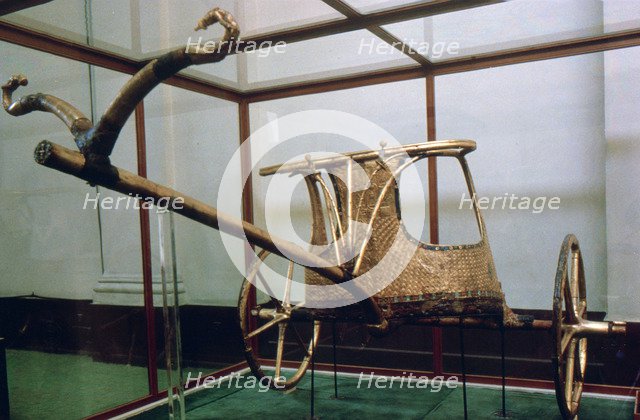 Chariot from the tomb of Tutankhamun, 14th century BC. Artist: Unknown