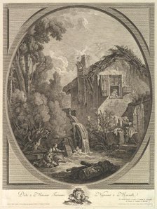 Paysage au Moulin (Windmill Landscape), 18th century. Creator: Pierre Francois Laurent.