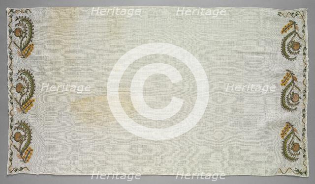 Embroidered Towel (Peshkir), 19th century. Creator: Unknown.