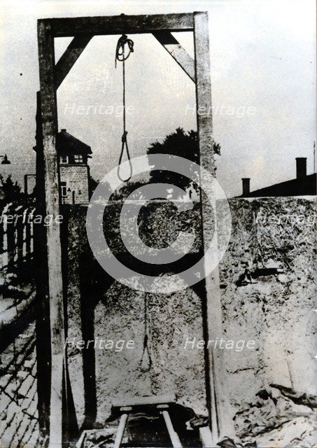 Gallows, Mauthausen-Gusen concentration camp, Austria, c1939-c1945. . Artist: Unknown