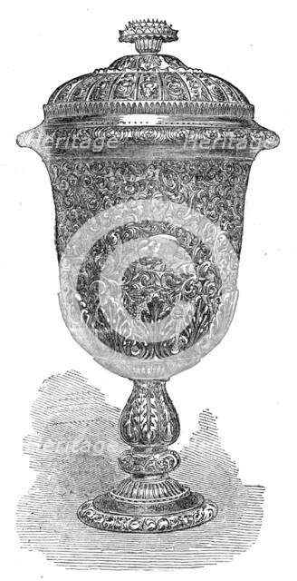 Silver prize cup for the East Indian Railway Volunteer Rifle Corps, 1873. Creator: Unknown.