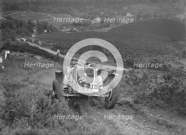 1935 Allard Special 2-seater sports taking part in the NWLMC Lawrence Cup Trial, 1937. Artist: Bill Brunell.