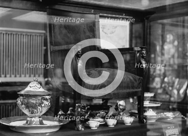 Armchair of the Marquis De Lafayette, In Smithsonian, 1913. Creator: Harris & Ewing.