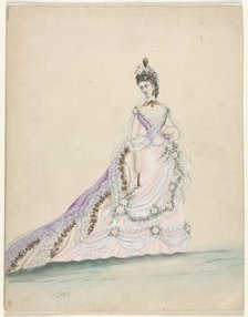 Fashion Study (designed for Worth), 1870. Creator: Unknown.
