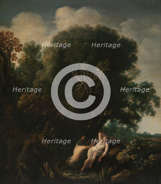 A Bathing Nymph Taken by Surprise by a Satyr, c.1630-c.1635. Creator: Moses van Wtenbrouck.