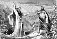 Elijah, Old Testament prophet. denouncing Ahab, idolatrous king of Israel, in Naboth's vineyard. Artist: Unknown