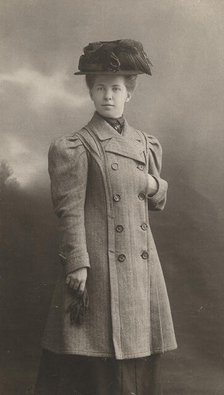 Photo portrait of Ada Innokentievna Kuskova, 1908. Creator: Karl Karlovich Bulla.