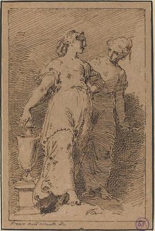 Two Young Women. Creator: Pietro Antonio Novelli.