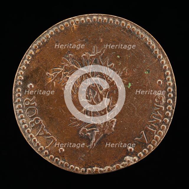 Olive Branch [reverse], probably 1573. Creator: Gaspare Romanelli.