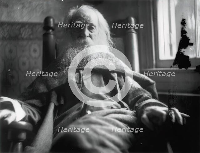 Walt Whitman in Camden, N.J., c. 1891. Creator: Samuel Murray.