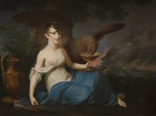 Portrait of Teofila Radziwill as Hebe, 1802-1806. Creator: Jozef Peszka.