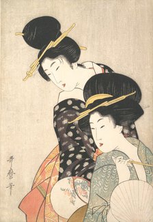 Two Women, ca. 1790. Creator: Kitagawa Utamaro.