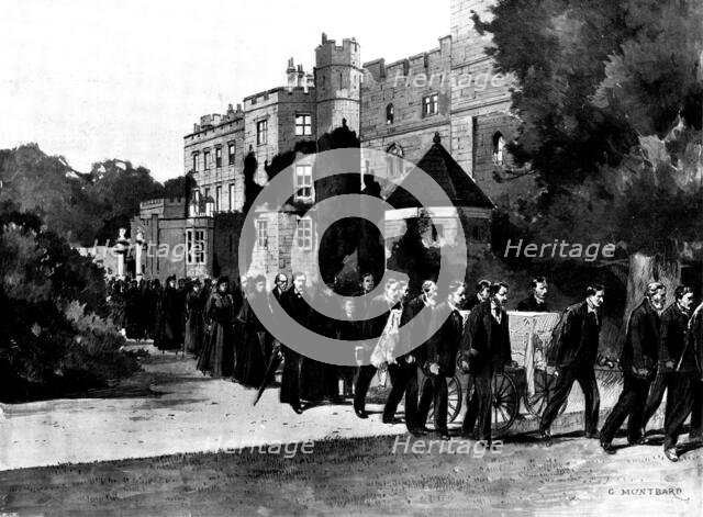The Funeral of Mr. Gladstone: the procession leaving Hawarden Castle, 1898. Creator: Unknown.
