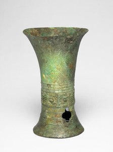 Beaker, Erligang period (about 1600-about1300 BC). Creator: Unknown.