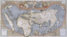 Map of the World, 1507. Creator: Martin Waldseemuller.