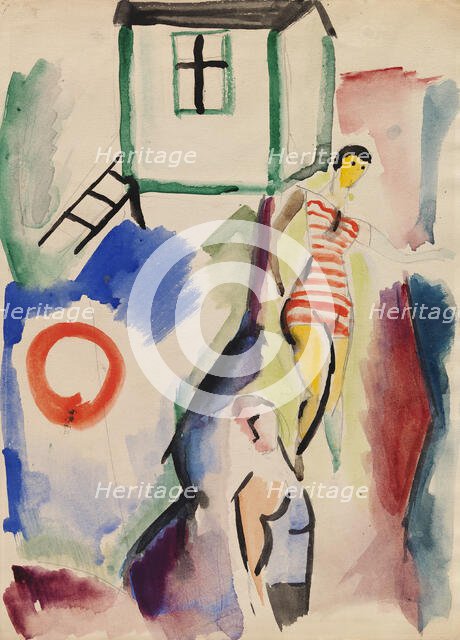 Beach, 1917. Creator: Sulho Sipila.