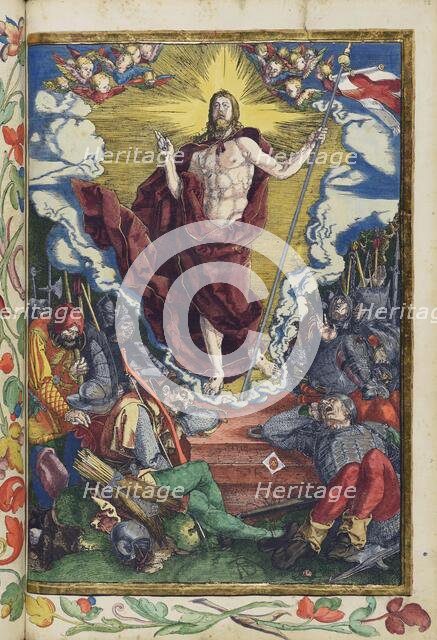 Christ rises from the dead. From the Great Passion (Passio domini nostri Jesu), 1511. Creator: Dürer, Albrecht (1471-1528).