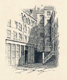 'The Cheshire Cheese Tavern - Wine Office Court, Fleet Street', 1907. Artist: F. Clementson.