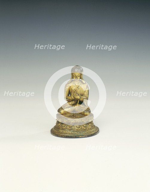 Gilt bronze Sakya Lama, Tibet, 17th century. Artist: Unknown