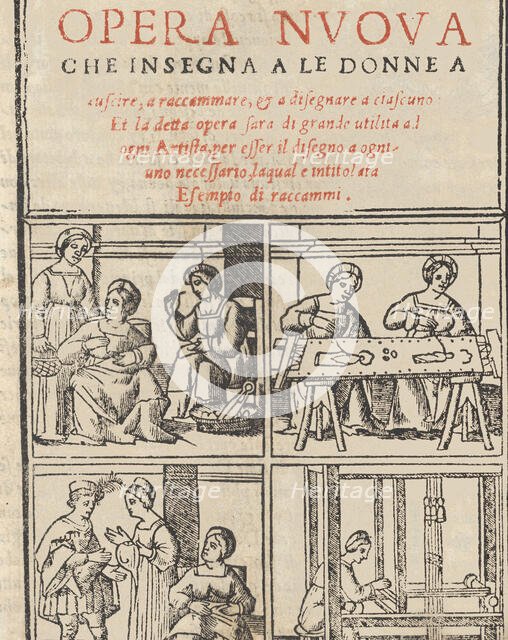 Essempio di recammi, 1530. Creator: Giovanni Antonio Tagliente.