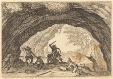 Soldiers Attacking Robbers, c. 1622. Creator: Jacques Callot.