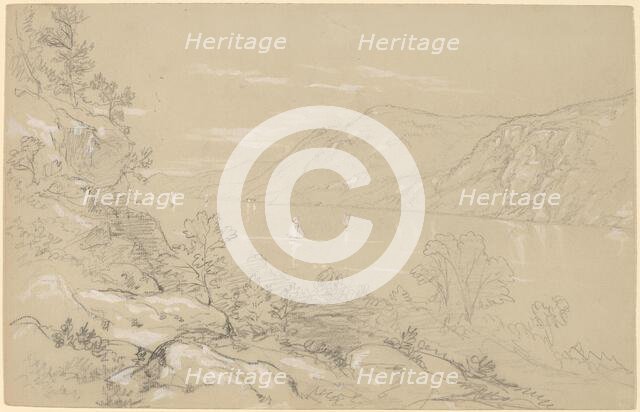 North from Storm King, 1850s. Creator: John William Casilear.