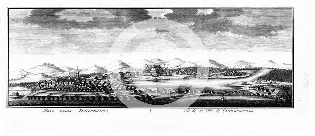 View of Yekaterinburg, 1769. Creator: Sablin, Nikolai Yakovlevich (1730-1808).