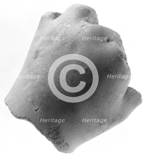 Sculptural Fragment: Left Hand, about 320 BC. Creator: Unknown.