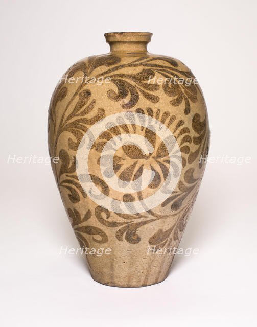 Vase with Stylized Floral Scrolls, Korea, Goryeo dynasty (918-1392). Creator: Unknown.