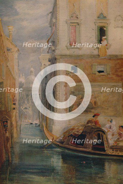 'The Gondola, Venice', 1865, (1935). Artist: James Holland.
