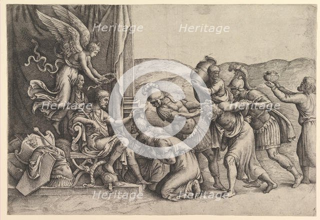 Scipio Granting Clemency to the Prisoners. Creator: Battista Franco Veneziano.