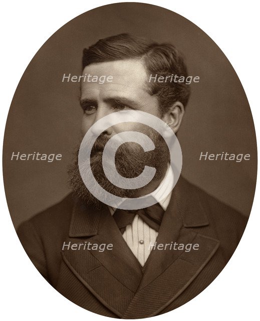 Commander Verney Lovett Cameron, explorer, 1878.Artist: Lock & Whitfield