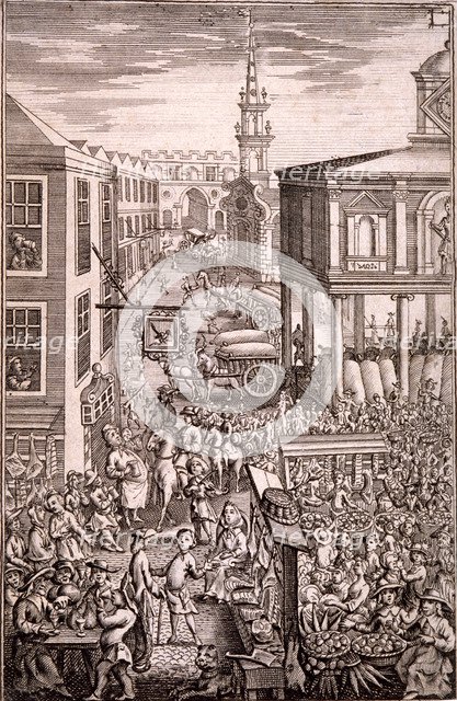 Borough High Street, Southwark, London, c1729. Artist: R Sheppard