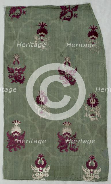 Velvet Fragment, early 1400s. Creator: Unknown.