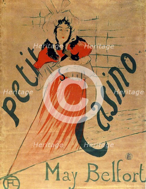 'May Belfort, Petit Casino', 1895.  Artist: Henri de Toulouse-Lautrec
