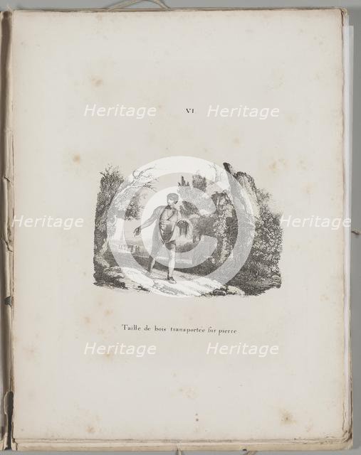 Art of the Lithograph: Transfer of a Wood Engraving, Plate VI , 1819. Creator: Alois Senefelder (German, 1771-1834).