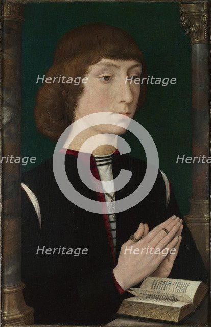 A Young Man at Prayer, 1470s. Artist: Memling, Hans (1433/40-1494)