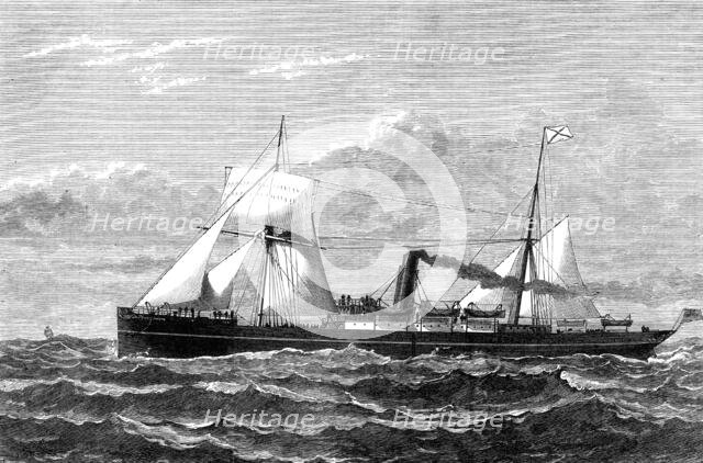 The Union Company's new steam-ship Trojan, for the Cape Mail Line, 1880. Creator: Unknown.