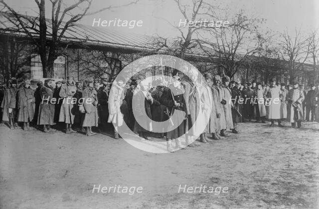 Siberian prisoners of Germans in Lodz, between 1914 and c1915. Creator: Bain News Service.