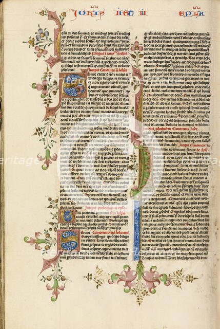 Decorated Text Page, about 1450. Creator: Circle of Stefan Lochner.