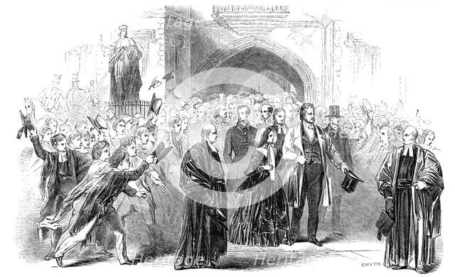 Visit of the King of the French and Queen Victoria to Eton College, 1844. Creator: Smyth.