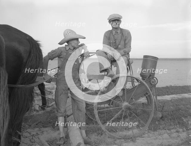 Farmer and son near Stanton, Texas, 1937. Creator: Dorothea Lange.