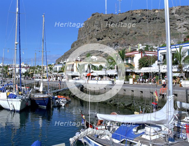 Harbour of Puerto de Mogan, Gran Canaria, Canary Islands.