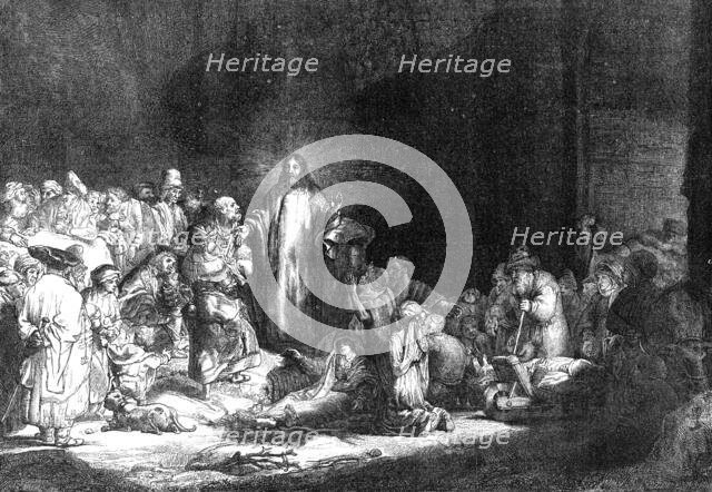 Rembrandt's hundred-guilder piece, "Christ Healing the Sick", 1869. Creator: Henry Duff Linton.