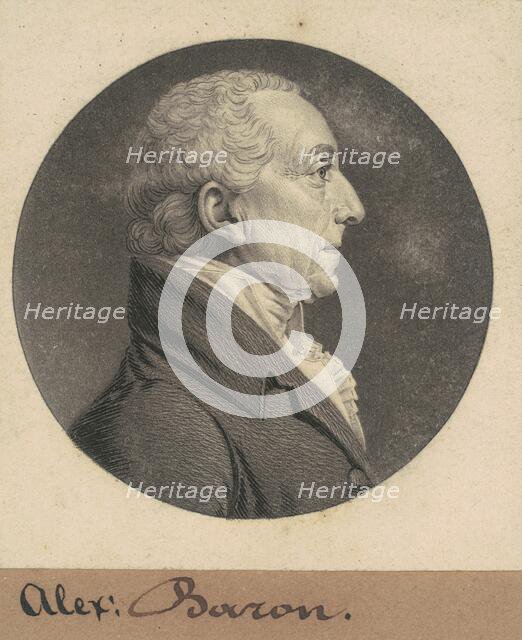 Alexander Baron, 1808. Creator: Charles Balthazar Julien Févret de Saint-Mémin.