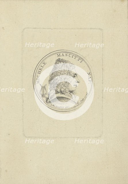 Portrait of the violinist and composer Michele Mascitti (1663-1760) , 1726. Creator: Anonymous.