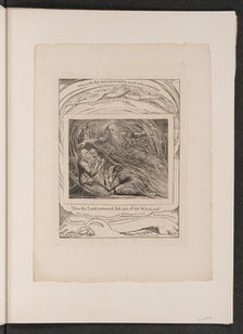 The Lord Answering Job out of the Whirlwind, 1825. Creator: William Blake.