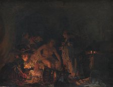 Leonora Christina Stripped and Searched in Prison, 1885. Creator: Zahrtmann, Kristian (1843-1917).