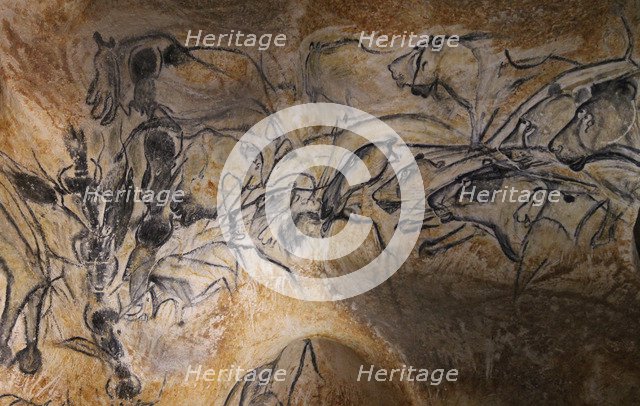 Painting in the Chauvet cave, 32,000-30,000 BC.